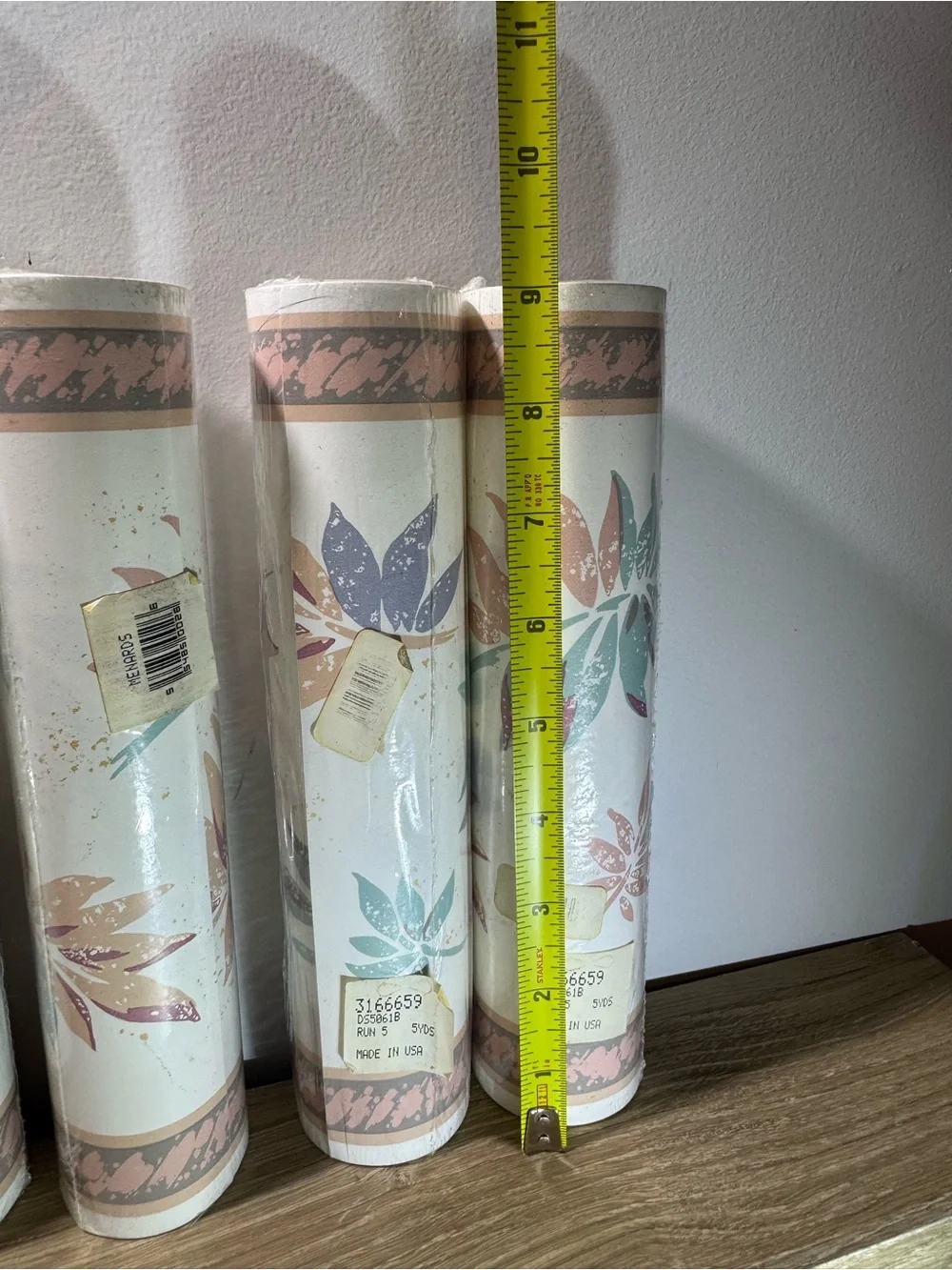VTG 1980s/1990s Floral Multicolor Wallpaper Rolls Lot of 6, MPN 3166659 D5561B